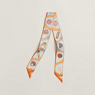 HERMES エルメス ピアス ブックルドレイユ Funny Ice Cream Funny Ice Cream Twilly | Hermès USA